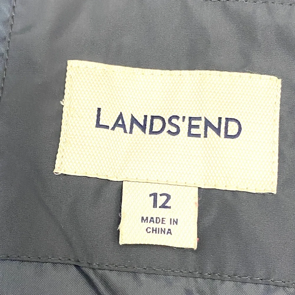 Lands End Youth Boys Winter Jacket & Snow Bib Bundle